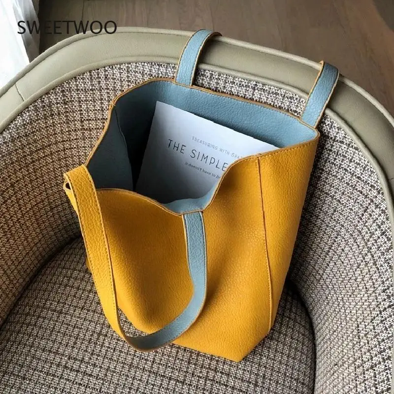 Interior Design Handbook - Bolso de hombro de cuero PU
